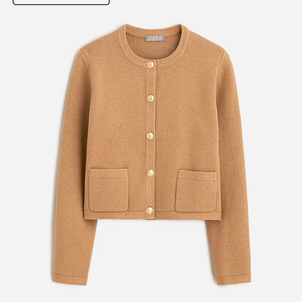 Emilie patch-pocket sweater lady jacket